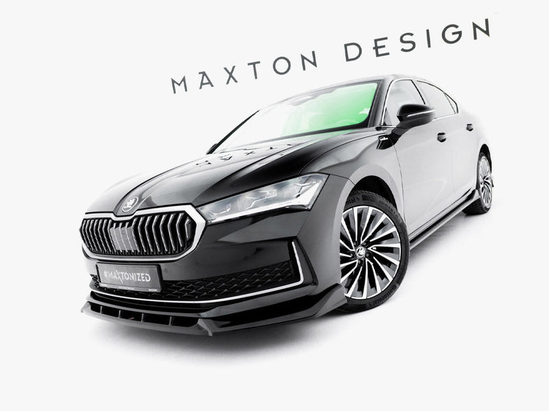 Maxton Design - Front Splitter V.2 Skoda Superb Mk4