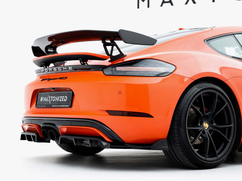 Maxton Design - Rear Splitter (Vertical Bars) Porsche 718 Cayman GTS 982c