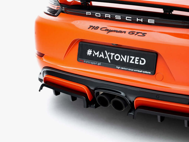 Maxton Design - Rear Splitter (Vertical Bars) Porsche 718 Cayman GTS 982c