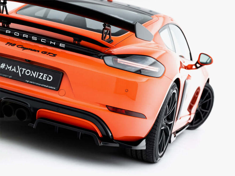 Maxton Design - Rear Splitter (Vertical Bars) Porsche 718 Cayman GTS 982c