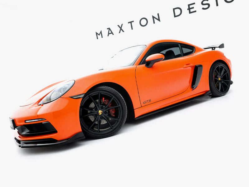 Maxton Design - Side Skirts Diffusers V.2 Porsche 718 Cayman GTS 982c