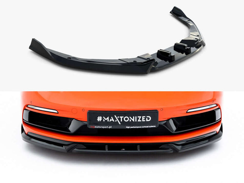 Maxton Design - Front Splitter V.3 Porsche 718 Cayman GTS 982c