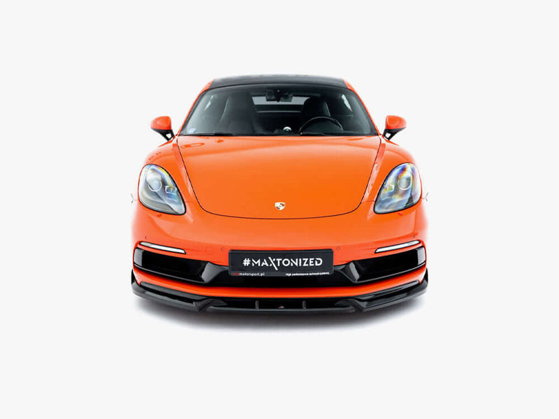 Maxton Design - Front Splitter V.3 Porsche 718 Cayman GTS 982c