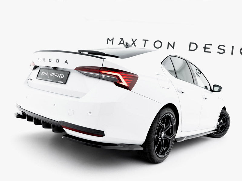 Maxton Design - Rear Side Splitters Skoda Octavia Sportline Liftback / Estate Mk4 Facelift