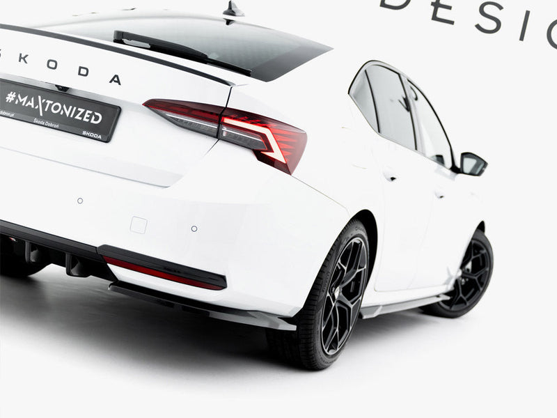 Maxton Design - Rear Side Splitters Skoda Octavia Sportline Liftback / Estate Mk4 Facelift