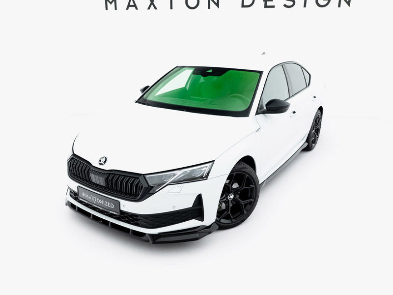 Maxton Design - Front Splitter Skoda Octavia Sportline Liftback / Estate Mk4 Facelift
