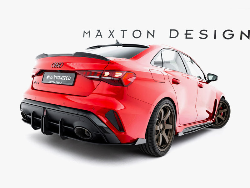 Maxton Design - Street PRO Rear Diffuser + Flaps Audi RS3 Sedan 8Y Facelift