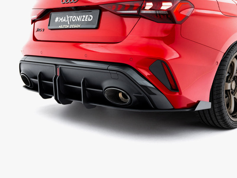 Maxton Design - Street PRO Rear Diffuser + Flaps Audi RS3 Sedan 8Y Facelift