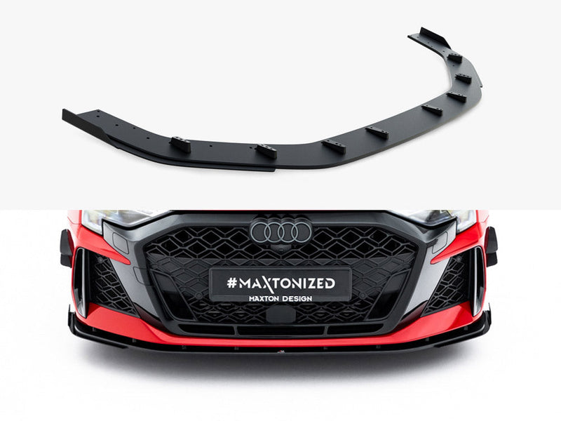Maxton Design - Street PRO Front Splitter + Flaps Audi RS3 Sedan 8Y Facelift