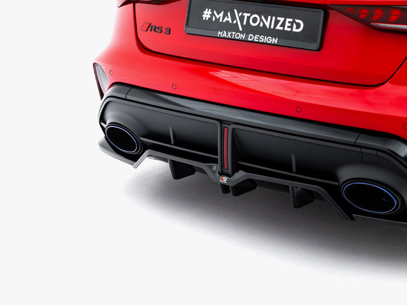 Maxton Design - Rear Splitter (Vertical Bars) V.1 Audi RS3 Sedan 8Y Facelift