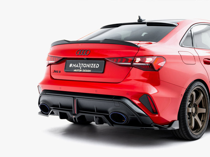 Maxton Design - Rear Splitter (Vertical Bars) V.2 Audi RS3 Sedan 8Y Facelift