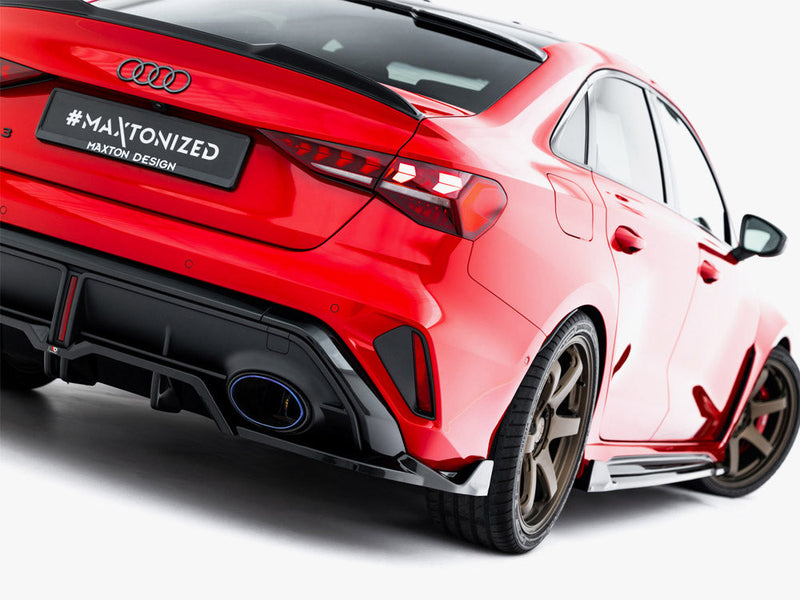 Maxton Design - Rear Splitter (Vertical Bars) V.2 Audi RS3 Sedan 8Y Facelift