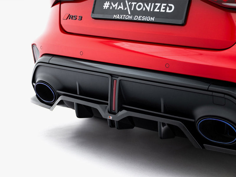 Maxton Design - Rear Splitter (Vertical Bars) V.2 Audi RS3 Sedan 8Y Facelift