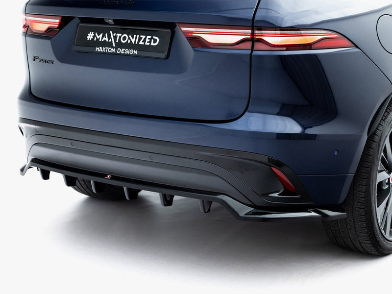 Maxton Design - Rear Splitter (Vertical Bars) Jaguar F-Pace R-Sport Mk1 Facelift
