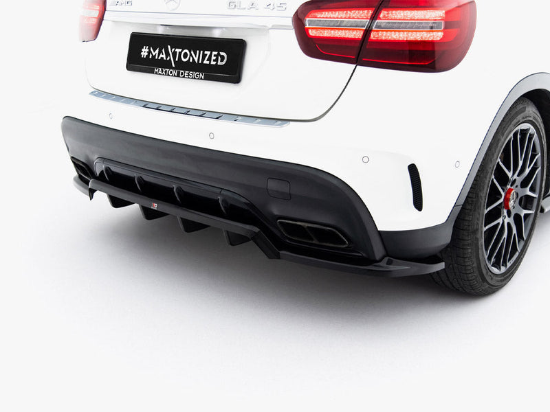 Maxton Design - Rear Splitter (Vertical Bars) Mercedes-Benz GLA 45 AMG X156 Facelift