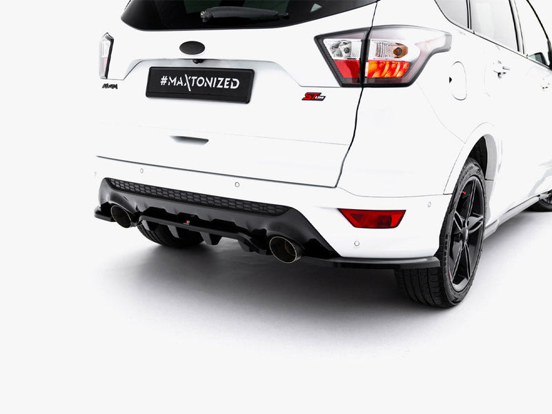 Maxton Design - Central Rear Splitter (Vertical Bars) Ford Kuga ST-Line Mk2 Facelift