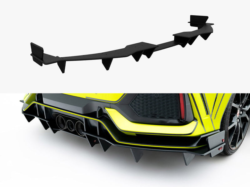 Maxton Design - Street PRO Rear Diffuser Honda Civic Type-R Mk10 / Mk10 Facelift