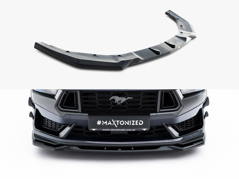 Maxton Design - Front Splitter V.2 Ford Mustang Dark Horse Mk7