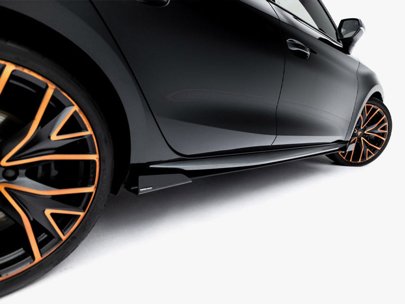 Maxton Design -  Street PRO Side Skirt Diffusers + Flaps Cupra Leon ST / Hatchback Aero Mk1 / Mk1 Facelift