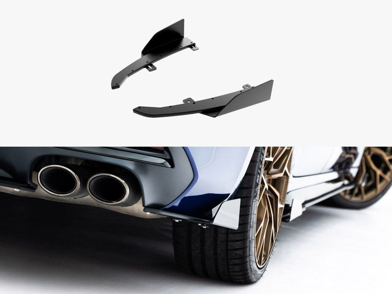 Maxton Design - Street PRO Rear Side Splitters + Flaps Audi S5 Sedan / Avant B10