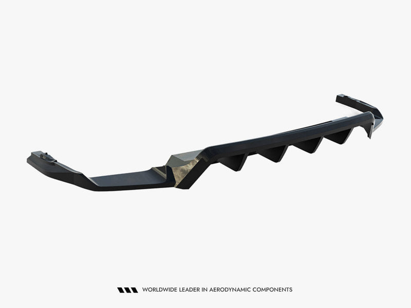 Maxton Design - Rear Splitter (Vertical Bars) Volkswagen Touareg R-Line Mk3 Facelift