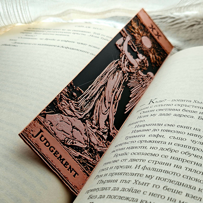 Gothic Tarot Bookmarks Set #8 – The World & Judgement | Major Arcana Collection | Occult & Witchy Gifts UK