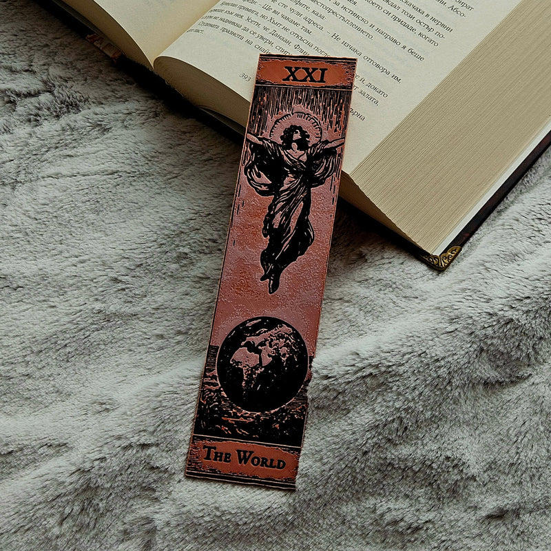 Gothic Tarot Bookmarks Set #8 – The World & Judgement | Major Arcana Collection | Occult & Witchy Gifts UK