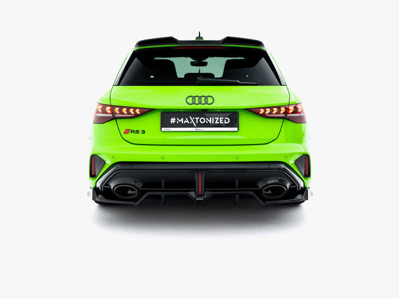 Maxton Design - Rear Splitter (Vertical Bars) V.1 Audi RS3 Sportback 8Y Facelift