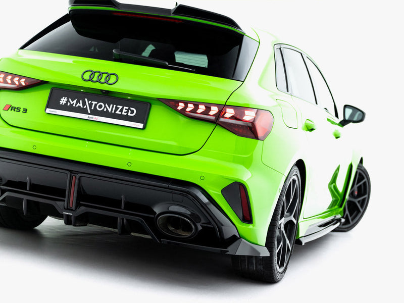 Maxton Design - Rear Splitter (Vertical Bars) V.1 Audi RS3 Sportback 8Y Facelift