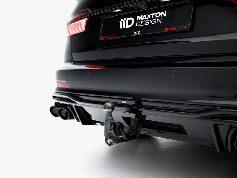 Maxton Design -  Rear Valance + Exhaust Ends Imitation Audi A6 S-Line / S6 C8 / C8 Facelift