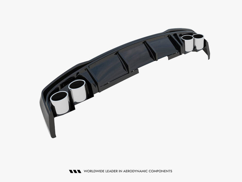 Maxton Design -  Rear Valance + Exhaust Ends Imitation Audi A6 S-Line / S6 C8 / C8 Facelift