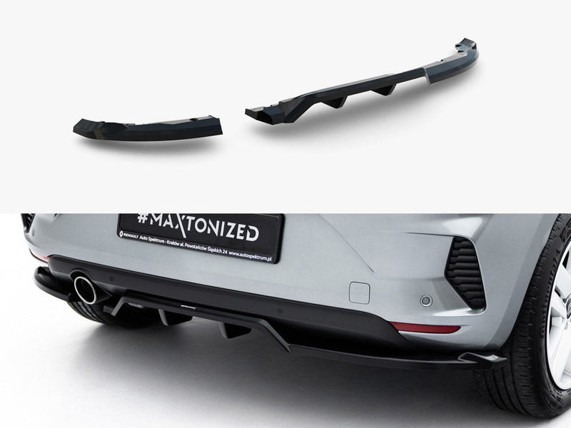 Maxton Design - Rear Splitter (Vertical Bars) Renault Clio Mk5 Facelift
