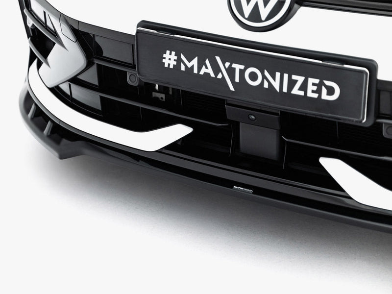 Maxton Design - Front Splitter V.1 Volkswagen Golf R Variant Mk8 Facelift