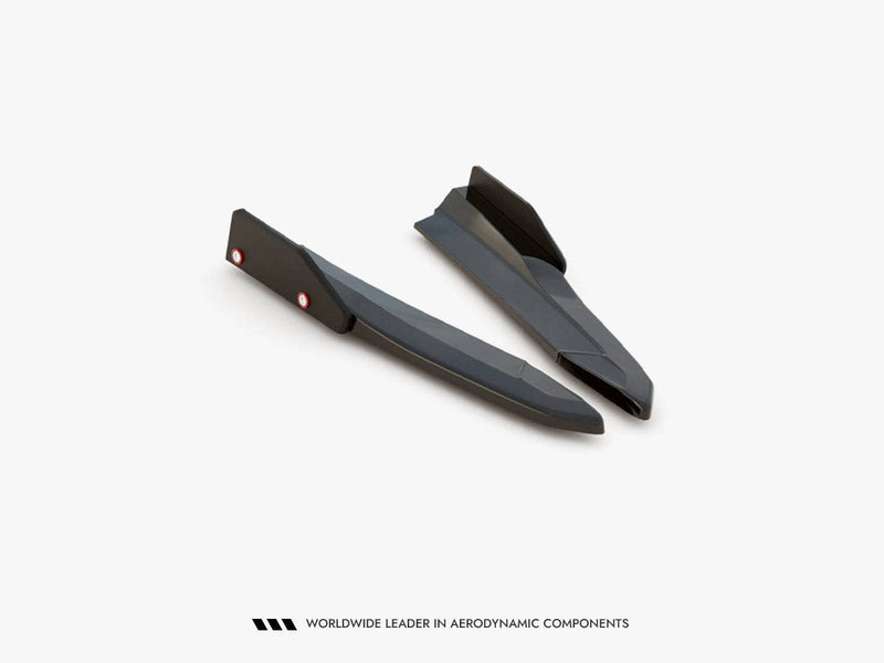 Maxton Design - Rear Side Splitters V.4 + Flaps Skoda Octavia RS Combi / Liftback Mk4 / Mk4 Facelift