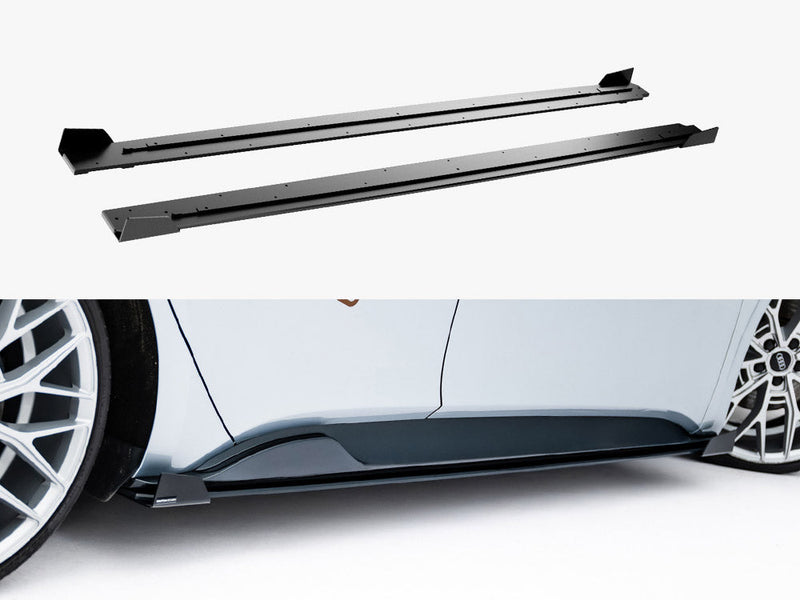 Maxton Design -  Street PRO Side Skirt Diffusers + Flaps Cupra Born Mk1