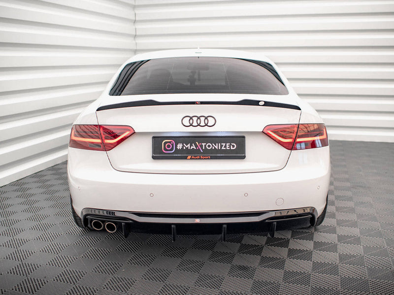 Maxton Design - Rear Valance Audi A5 Sportback 8T Facelift (Version with dual exhausts on one side)