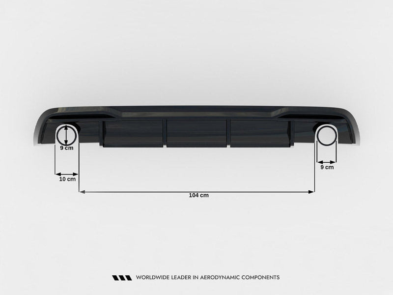Maxton Design - Rear Valance Audi A5 Sportback 8T Facelift (Version with single exhausts on both sides)