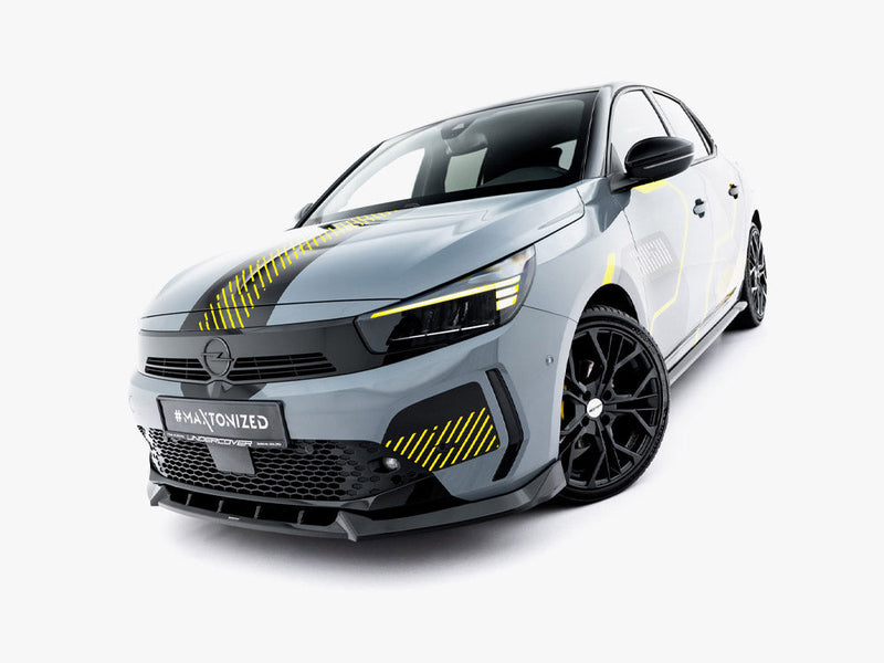 Maxton Design - Front Splitter Vauxhall / Opel Corsa F Facelift (Mk6 Facelift)
