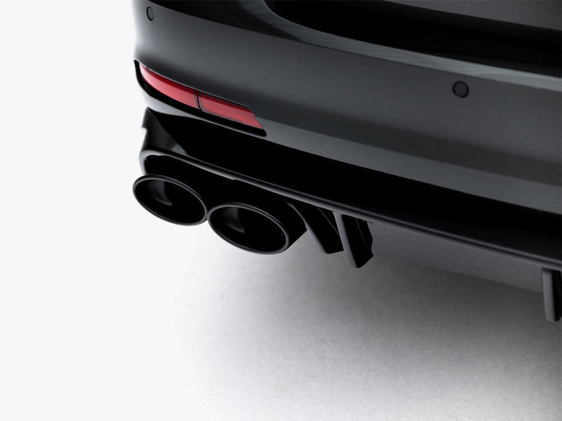 Maxton Design -  Rear Valance + Exhaust Ends Imitation Audi A6 Sedan / Avant C8 / C8 Facelift
