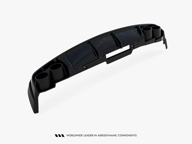 Maxton Design -  Rear Valance + Exhaust Ends Imitation Audi A6 Sedan / Avant C8 / C8 Facelift