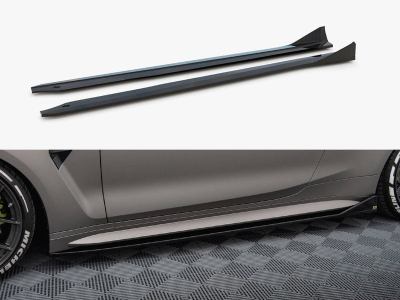 Maxton Design - Side Skirt Diffusers V.3 CSL Look BMW M4 G82 / G82 Facelift