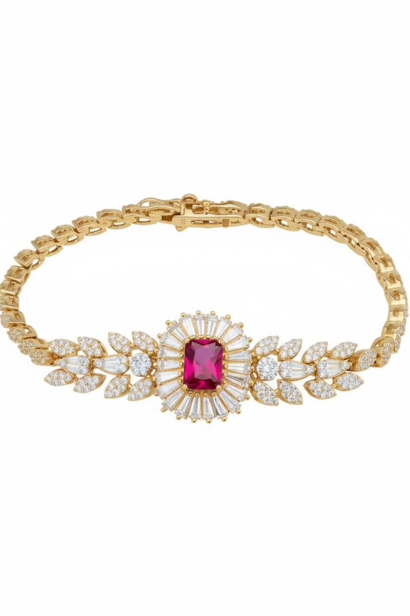 Countess Gemstone Bracelet Ruby Gold