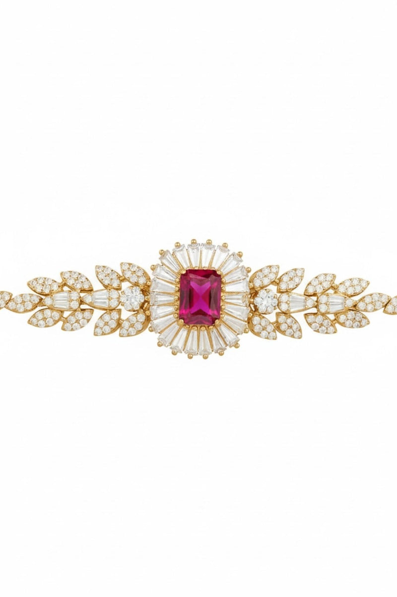 Countess Gemstone Bracelet Ruby Gold