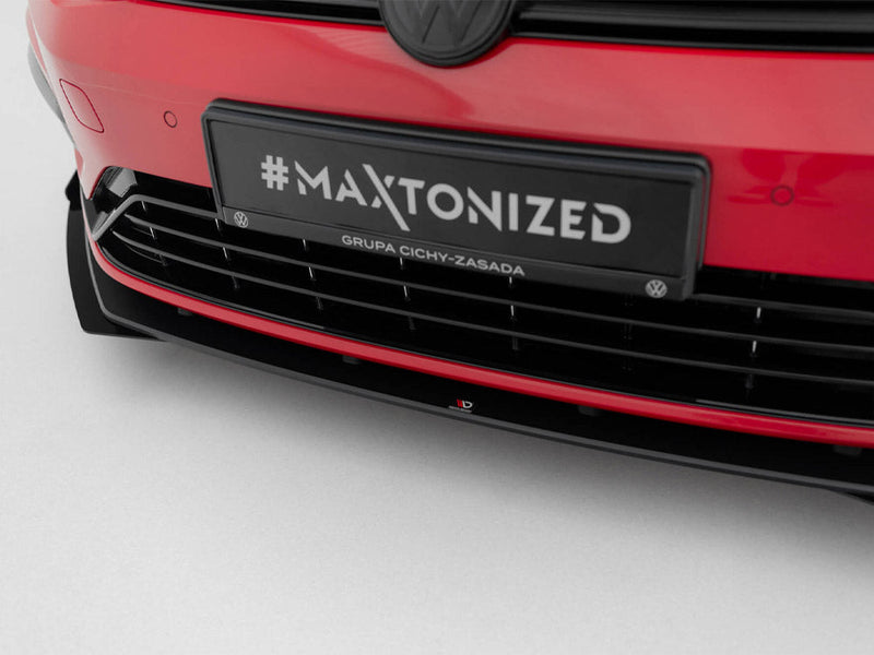 Maxton Design - STREET PRO FRONT SPLITTER + FLAPS VW GOLF 7 R / R-LINE FACELIFT