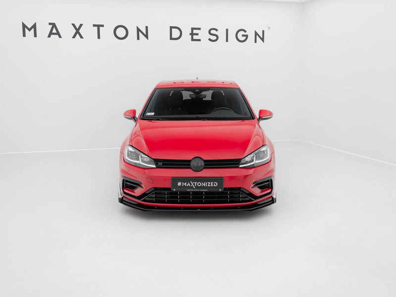 Maxton Design - STREET PRO FRONT SPLITTER V.2 VW GOLF 7 R / R-LINE FACELIFT
