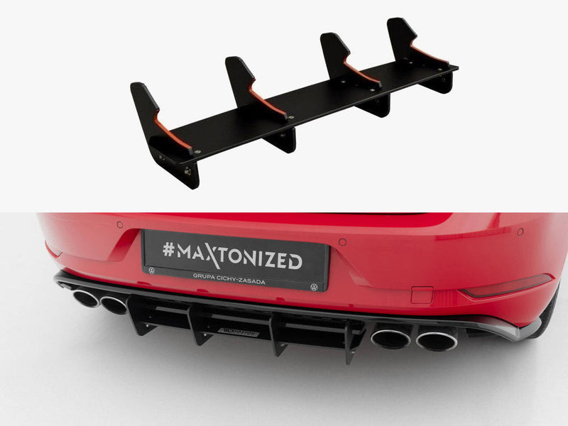 **CLEARANCE** Maxton Design - Rear Diffuser Volkswagen Golf R Mk7 Facelift (NO RETURN)