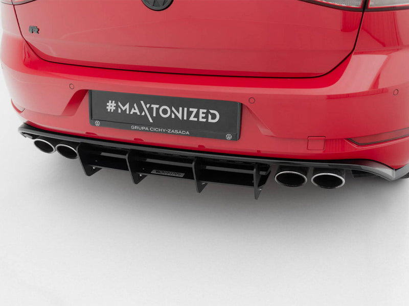 **CLEARANCE** Maxton Design - Rear Diffuser Volkswagen Golf R Mk7 Facelift (NO RETURN)