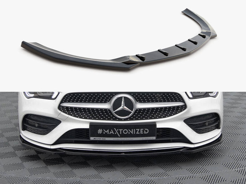 Maxton Design - FRONT SPLITTER V.1 MERCEDES-BENZ CLA AMG-LINE C118 (2019-)