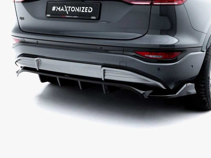 Maxton Design - Rear Splitter (Vertical Bars) Audi Q6 e-tron S-Line / SQ6 e-tron SUV / Sportback Mk1
