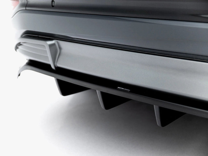 Maxton Design - Rear Splitter (Vertical Bars) Audi Q6 e-tron S-Line / SQ6 e-tron SUV / Sportback Mk1